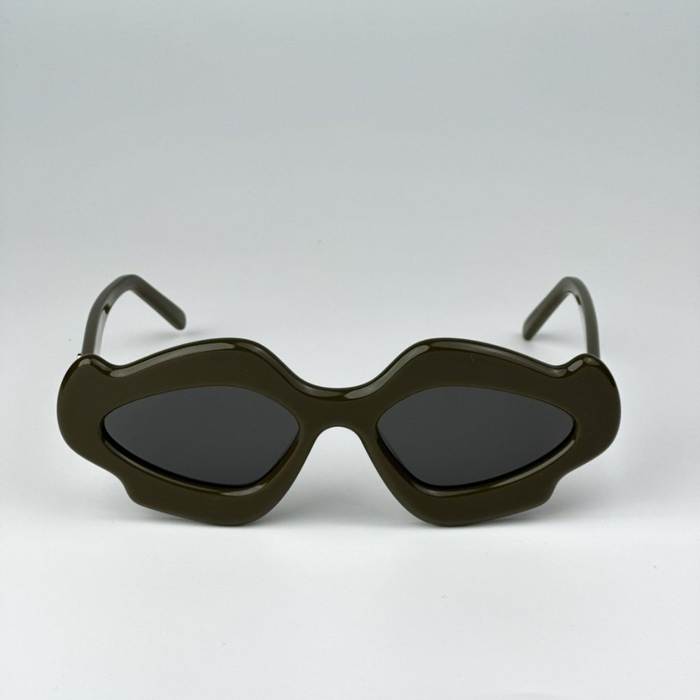 Loewe LW40109U 96A BRAND NEW Sunglasses Khaky Smoke Geometric Unisex - Picture 5 of 11